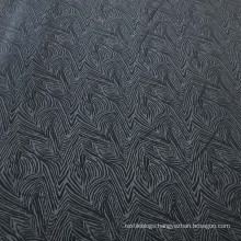 50 denier polyester 4 way stretch double sided emboss fabric for yoga leggings zebra pattern